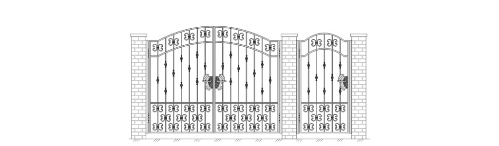 Ворота и калитка VK-5009