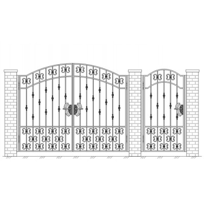 Ворота и калитка VK-5009