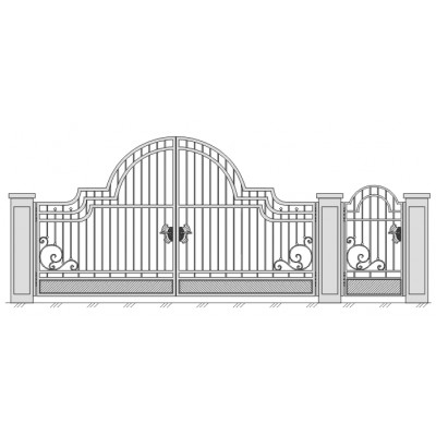 Ворота и калитка VK-5013