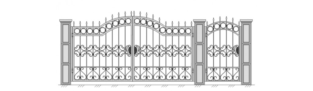 Ворота и калитка VK-5014