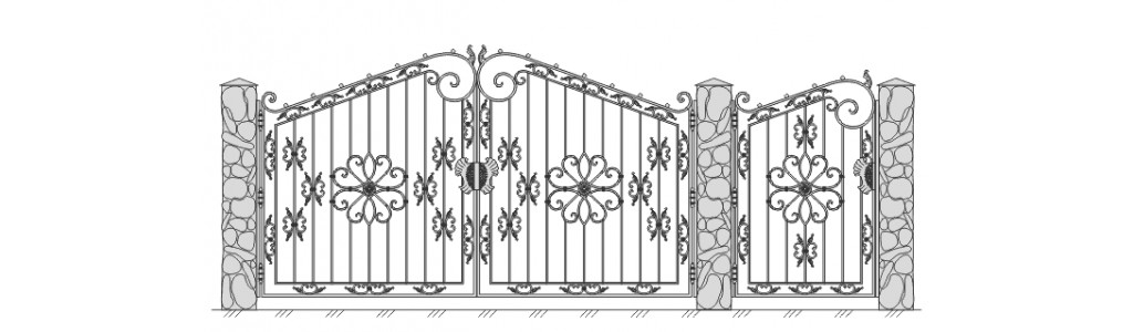 Ворота и калитка VK-5017