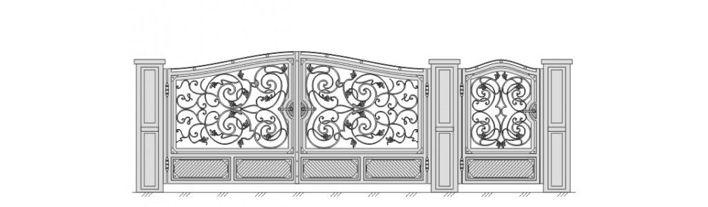 Ворота и калитка VK-5029