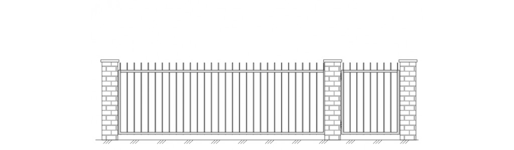 Ворота и калитка VK-5001