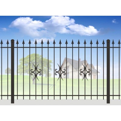 Кованый забор для дачи МС-1037