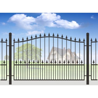 Кованый забор для дачи МС-1056