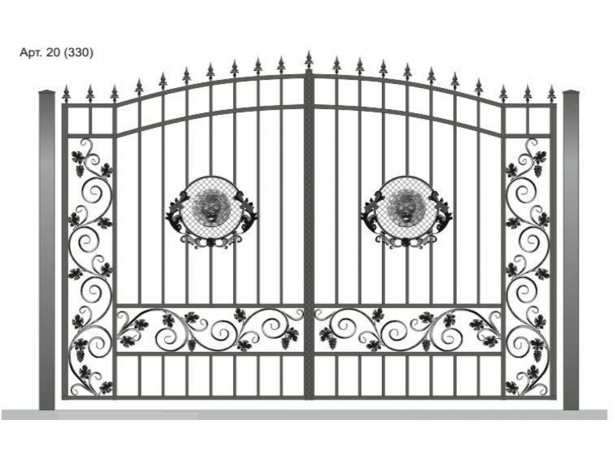Ворота кованые рисунки