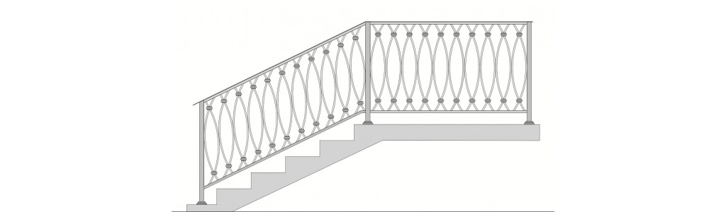 Перила для лестниц П-10