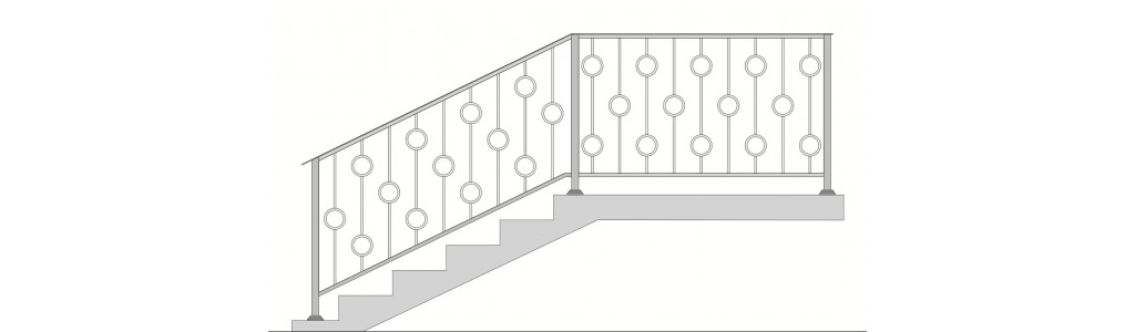 Перила для лестниц П-08